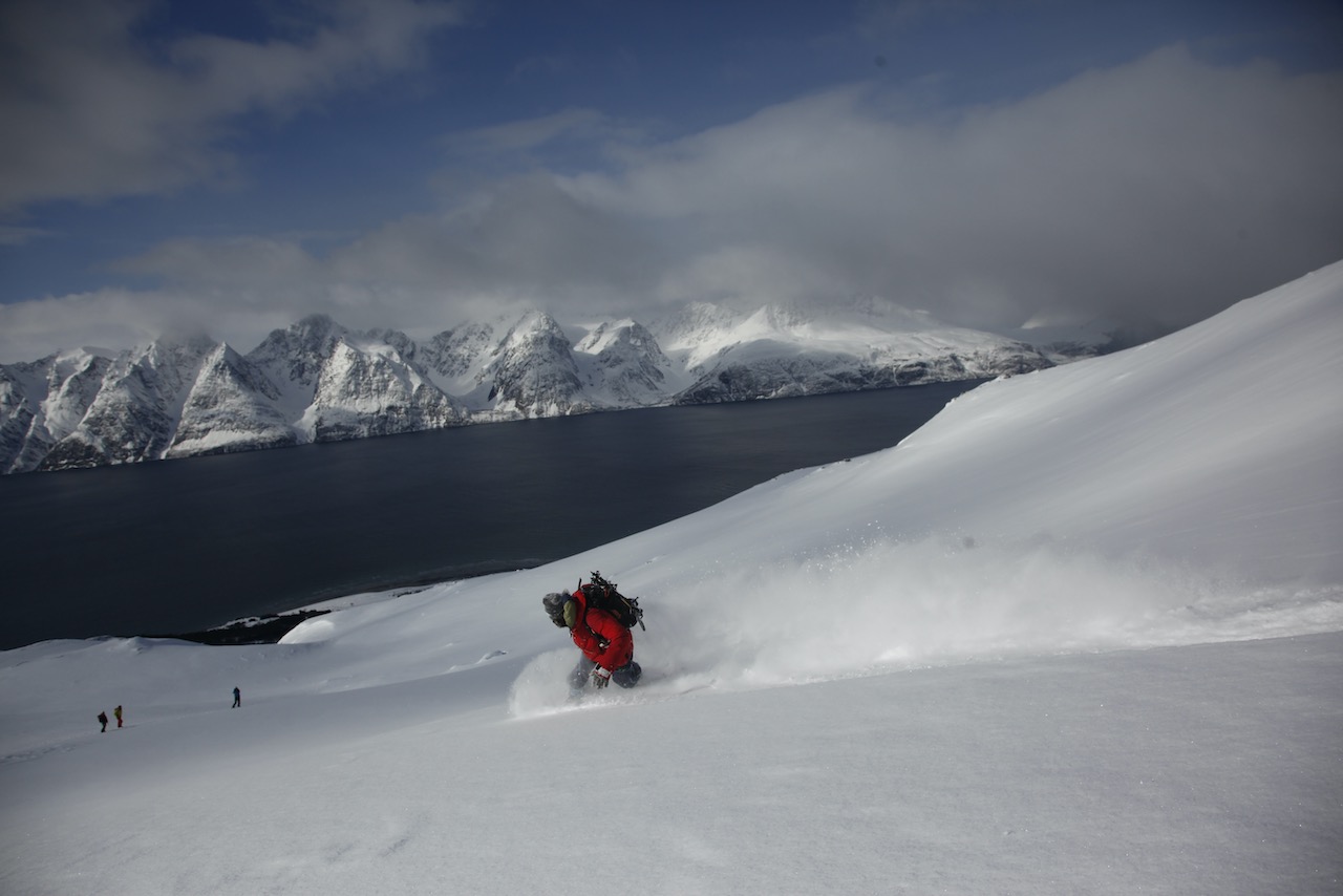 Nordnorwegen splitboard en vom boot