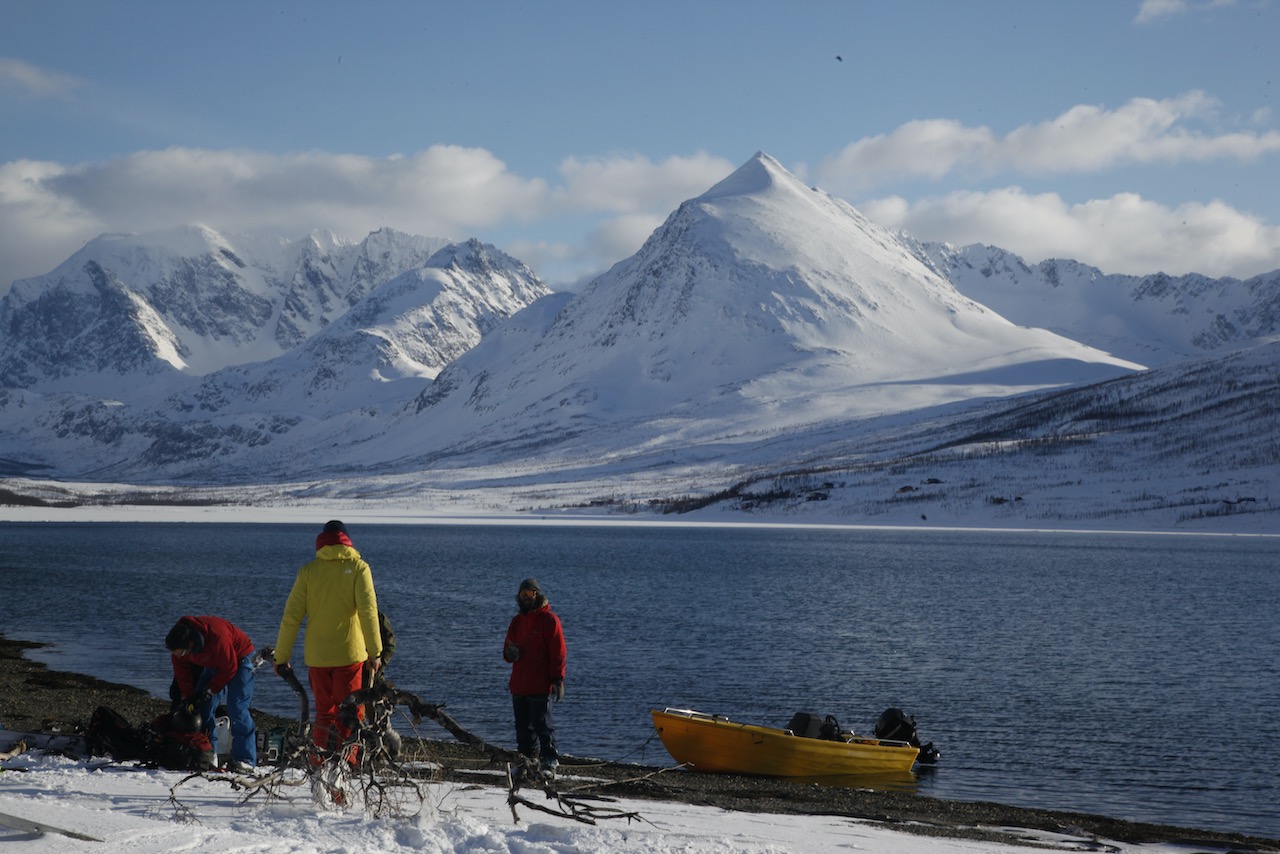 beach landing northern Norway lyngenalps